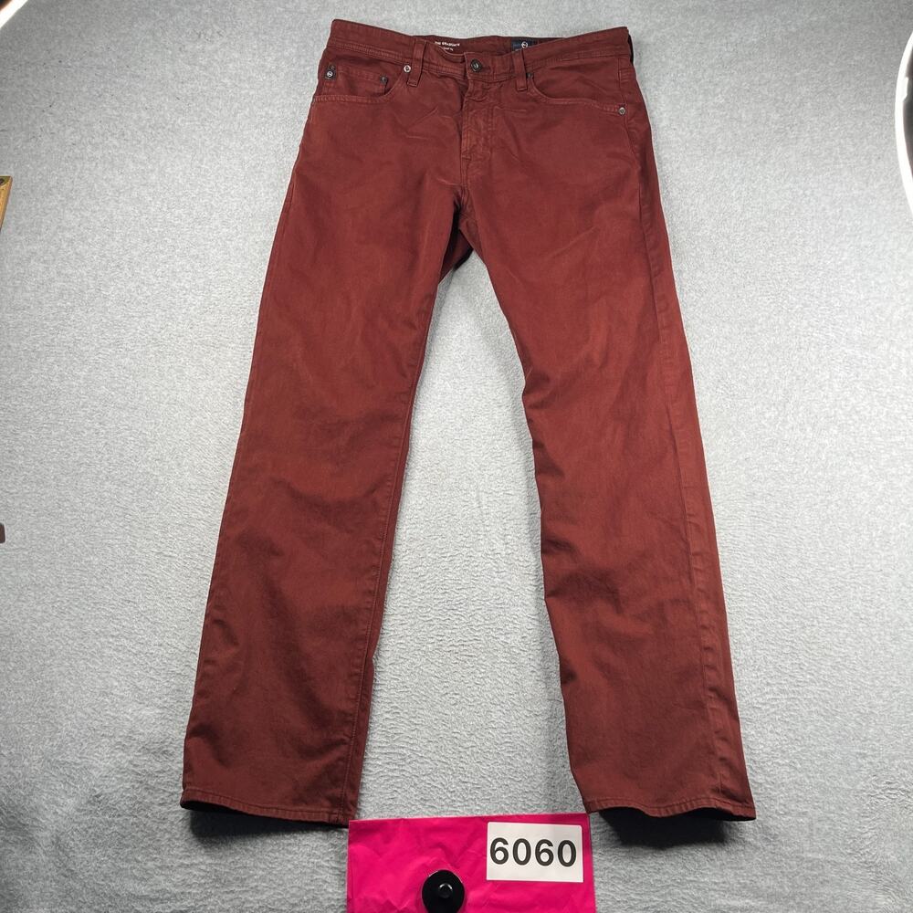 Adriano Goldschmied Jeans The Graduate Tailored Leg Mens 34x32 Red Brick Stretch